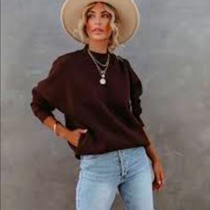 ViciCollection, Mod Ref Pull Over, Mock Neck Sweater, NWOT